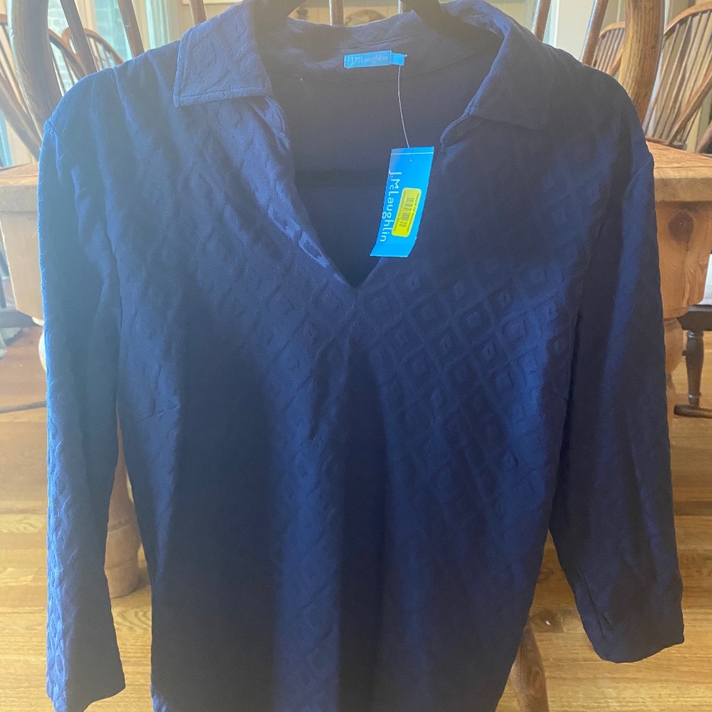 NWT J. McLaughlin navy galena - size L